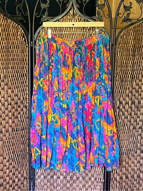 L Petite Baxter & Wells Vintage Patterned Skirt